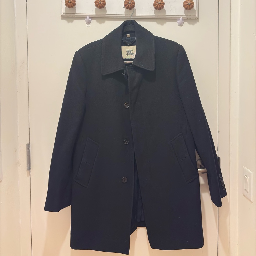 Burberry Black Wool Coat